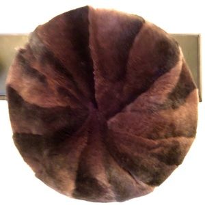 100% Mink Fur Beret Hat from Moscow, Russia 2006